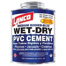 Pegamento 4 Oz PVC Lanco Wet-Dry PEGAPVC4