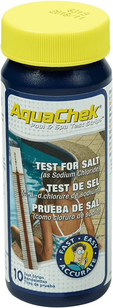 Test Kit En Tiras Para Niveles De Sal Aquacheck-561140A