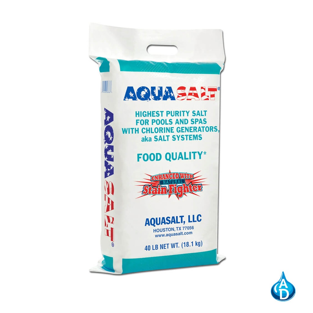 Aquasalt Saco de 18kg (Usa) sal fina para piscinas-AQUA SALT