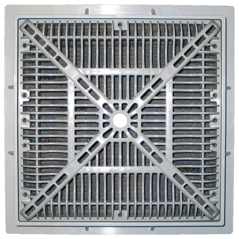 PARRILLA DE FONDO 12" X 12" CUADRADO GRIS FP25508-121-00 