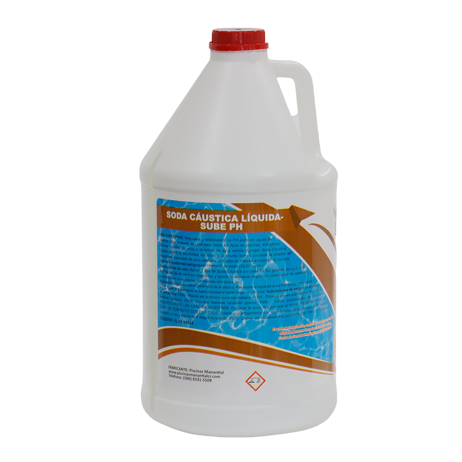 HIDROXIDO DE SODIO LIQUIDO AL 50% 1 Galón (SODA CAUSTICA) PH+